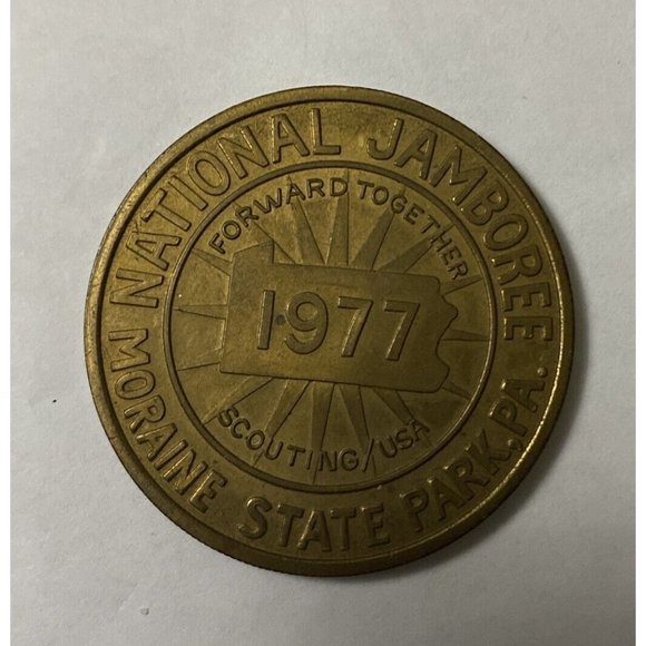 1977 Moraine State Park, PA National Boy Scout Jamboree Medallion Token - Picture 5 of 5